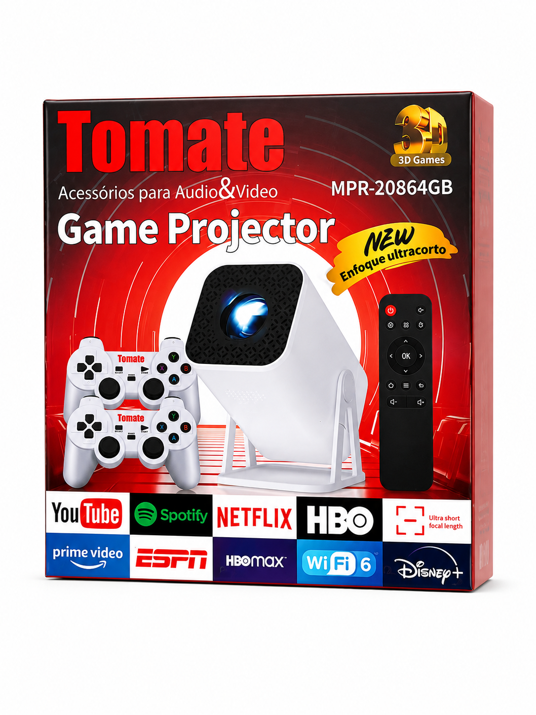 Proyector Game Tomate Premium Full