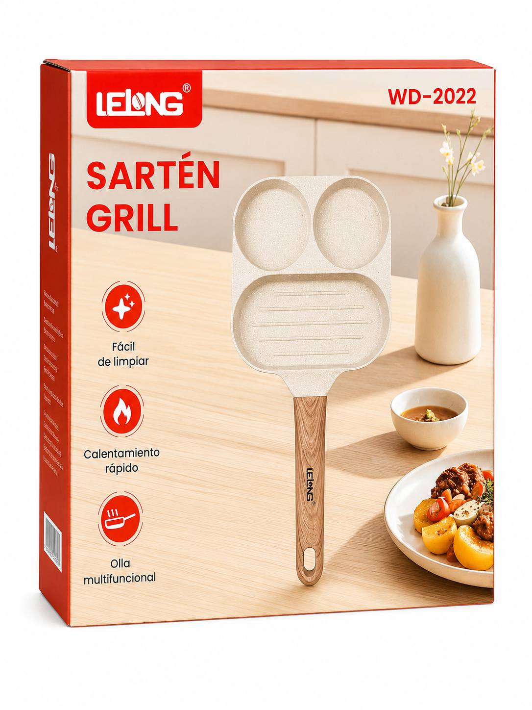 Sartén Grill 3 en 1